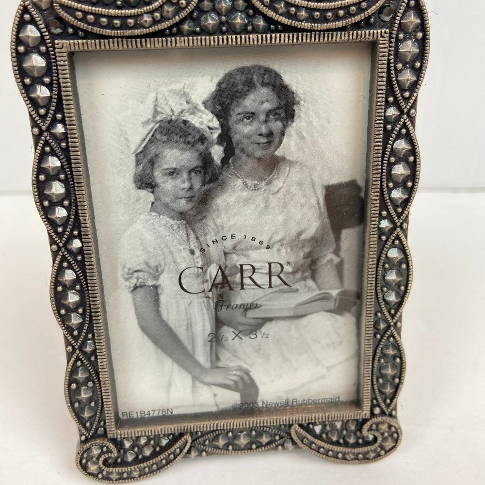 NWOT Carr Tabletop Picture Frame- Rhinestone Marcasite - Picture 2 of 3